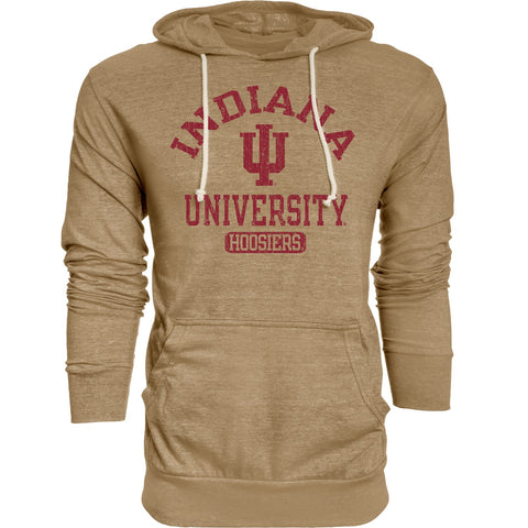 Indiana Hoosiers Men's Blue84 Russet Hooded Long Sleeve Tee