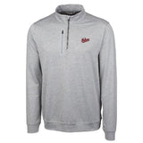 Indiana Hoosiers Men's Cutter &amp; Buck Polished Stealth Quarter Zip Pullover