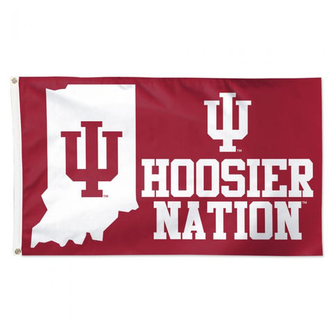 INDIANA HOOSIERS NATION FLAG - DELUXE 3' X 5'