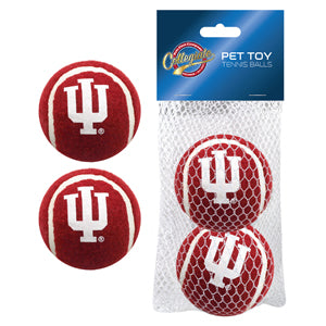 Indiana Hoosiers - Pet Toy Tennis Ball 2-Pack