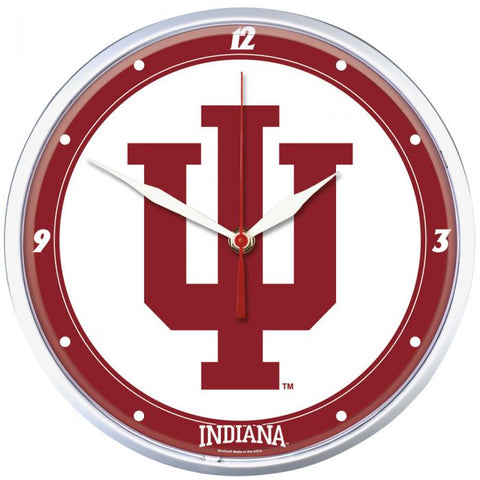 Indiana Hoosiers 12.75" Round Wall Clock