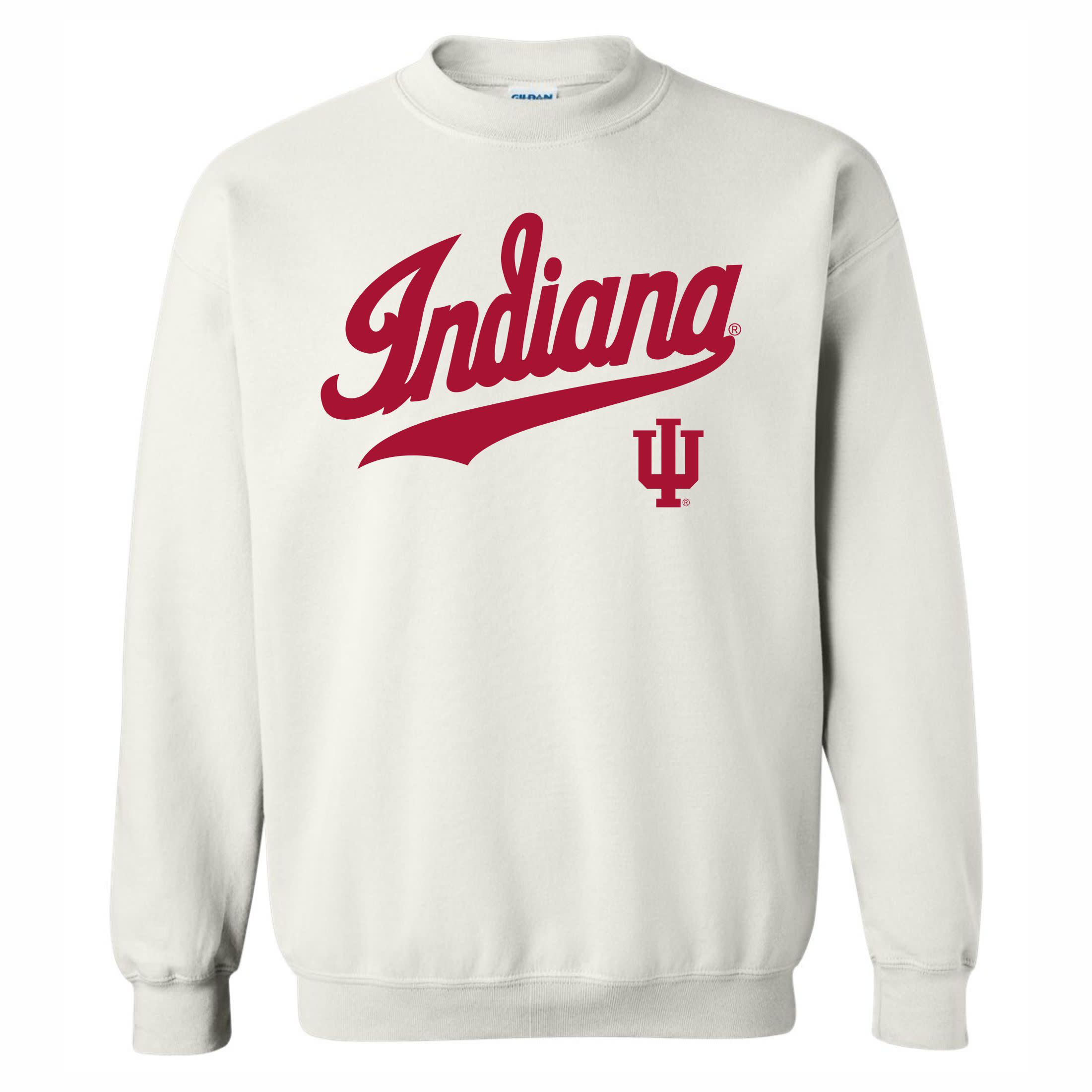 Indiana Script Flag Indiana Hoosiers Men's Script Crew Sweatshirt – Gameday Spirit Fanstore