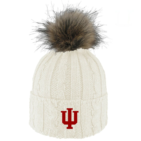 Indiana Hoosiers Women's Alps Pom Knit Beanie