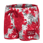 Indiana Hoosiers Youth Tie Dye Red and Grey Shorts