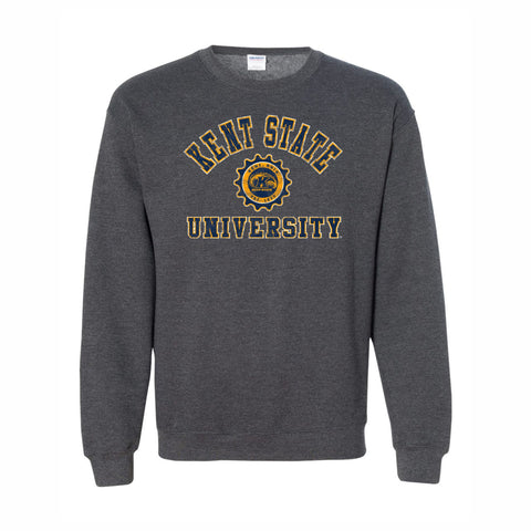 Kent State Golden Flashes Distressed Crest Crew