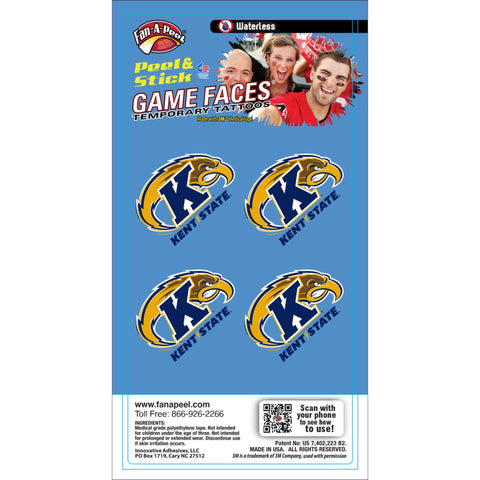 KSU Golden Flashes 4 Pack Waterless Tattoo
