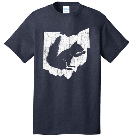 KSU Golden Flashes Navy Ohio Squirrel Tee