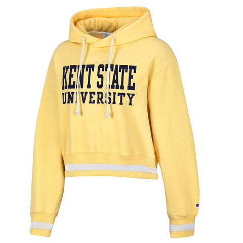 KSU Golden Flashes Women's Champion Vintage Wash Reverse Weave Cropped Hood