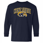 KSU Golden Flashes Youth Primary Navy Long-Sleeve Tee