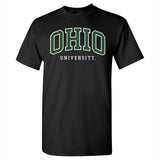 Ohio Bobcats 2-Color Arch Black Short Sleeve T-Shirt
