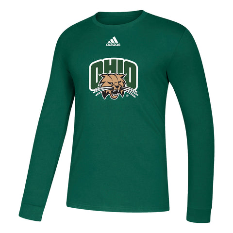 Ohio Bobcats Adidas Amplifier Long-Sleeve T-Shirt