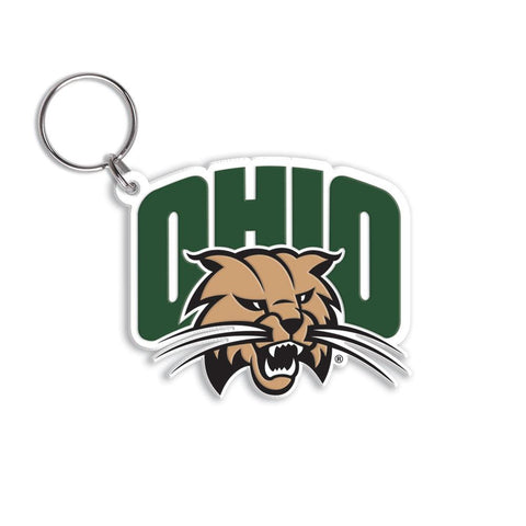 Ohio Bobcats Attack Cat Flexible Keychain