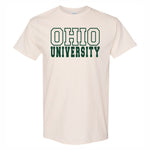 Ohio Bobcats Block Natural T-Shirt