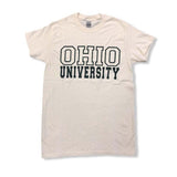 Ohio Bobcats Block Natural T-Shirt