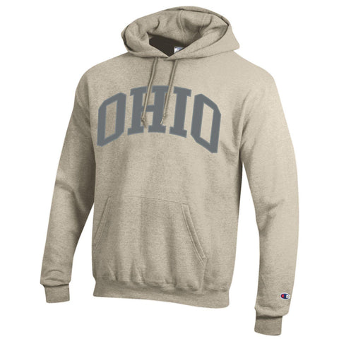 Ohio Bobcats Champion Arched Gray Powerblend Hood