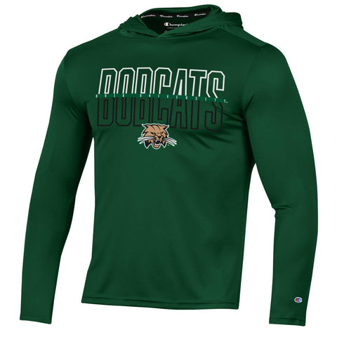 Ohio Bobcats Champion Impact Hooded Long-Sleeve T-Shirt