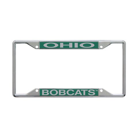 Ohio Bobcats Chrome Letter License Plate Frame