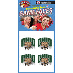 Ohio Bobcats Face Tat 4 Pack
