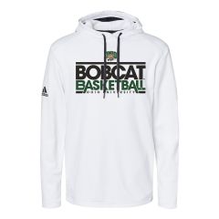 Ohio Bobcats Men's Adidas White Basketball Hoodie