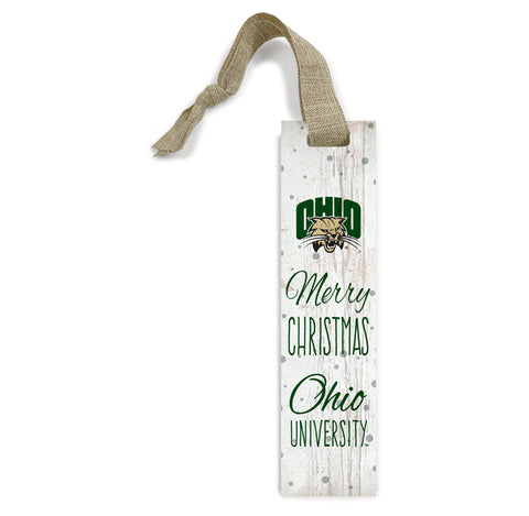 Ohio Bobcats Merry Christmas Stick Ornament