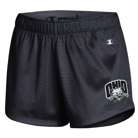 Ohio Bobcats Women's Champion Black Mesh Short