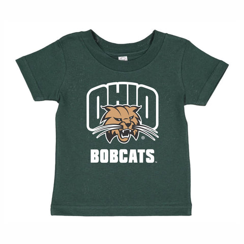 Ohio University Infant Attack Cat Forest Green T-Shirt