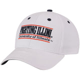 University of Illinois Fighting Illini White 3-Bar Hat